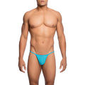 MOB - TRANSPARENT T-SHAPED THONG AQUA