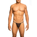 MOB - TRANSPARENT T-SHAPED THONG BLACK