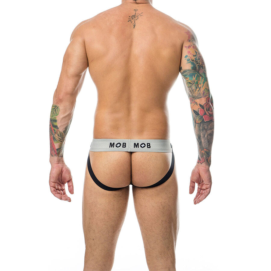 MOB - CLASSIC STRIPE WHITE JOCK SIZE S