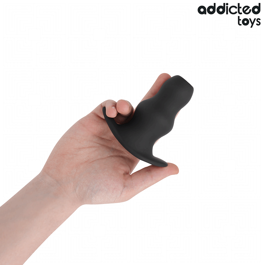 ADDICTED TOYS - HOLLOW ANAL PLUG SILICONE SIZE M 9.6 CM