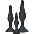 TOYJOY - ANAL PLAY CURVY COMPANIONS ANAL PLUG 3 PIECES BLACK