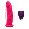 SILEXD - REALISTIC PENIS MODEL 2 PINK + REMOTE CONTROL LRS 17 CM