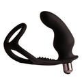 ROCKS-OFF - RO-ZEN RRO ANAL PLUG WITH VIBRATING PENIS RING BLACK
