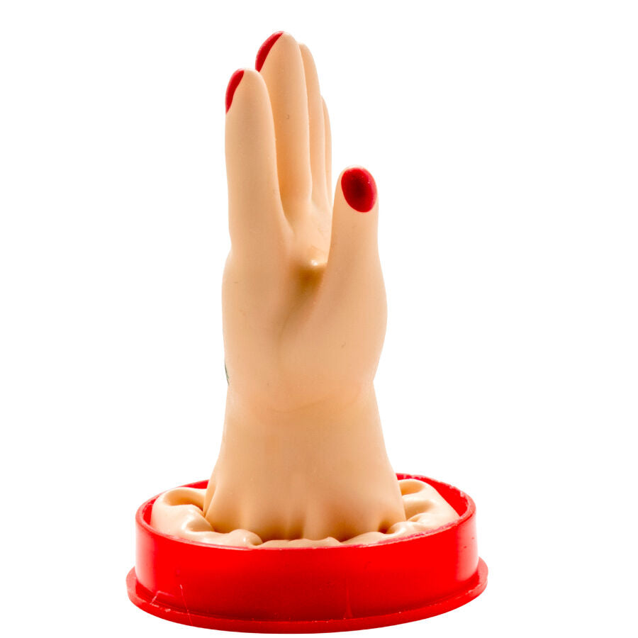 CONDOMERIE - HANDPAINTED NOVELTY CONDOMS HAND MODEL 1