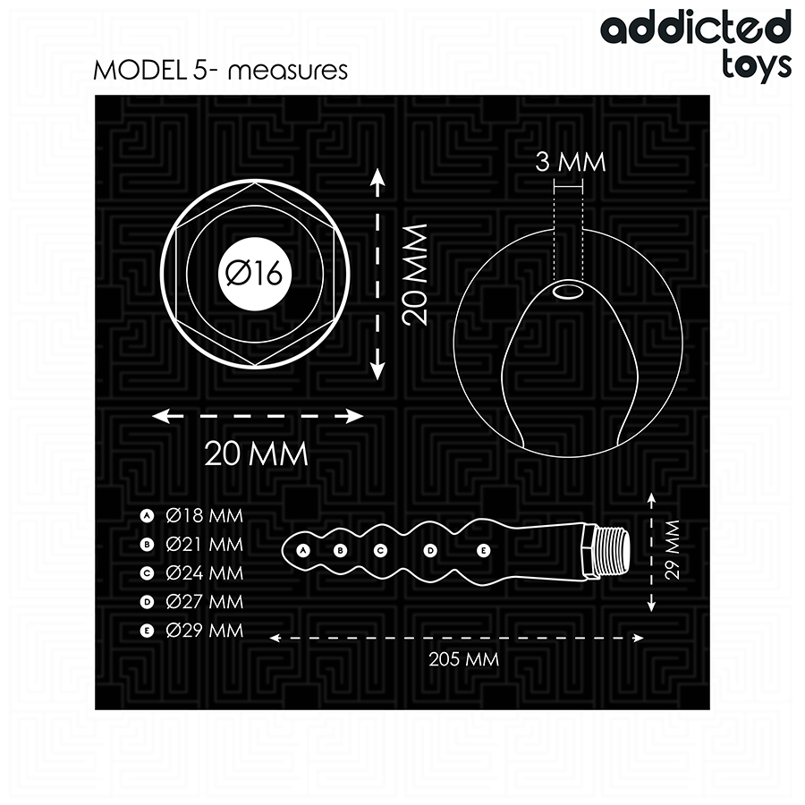 ADDICTED TOYS - ANAL CLEANER WITH UNIVERSAL ADAPTER MODEL 5