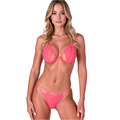 PASSION - RESILQUE BRA + THONG SET TOMATO RED