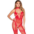 LEG AVENUE - 89336 CROTCHLESS BODYSTOCKING RED