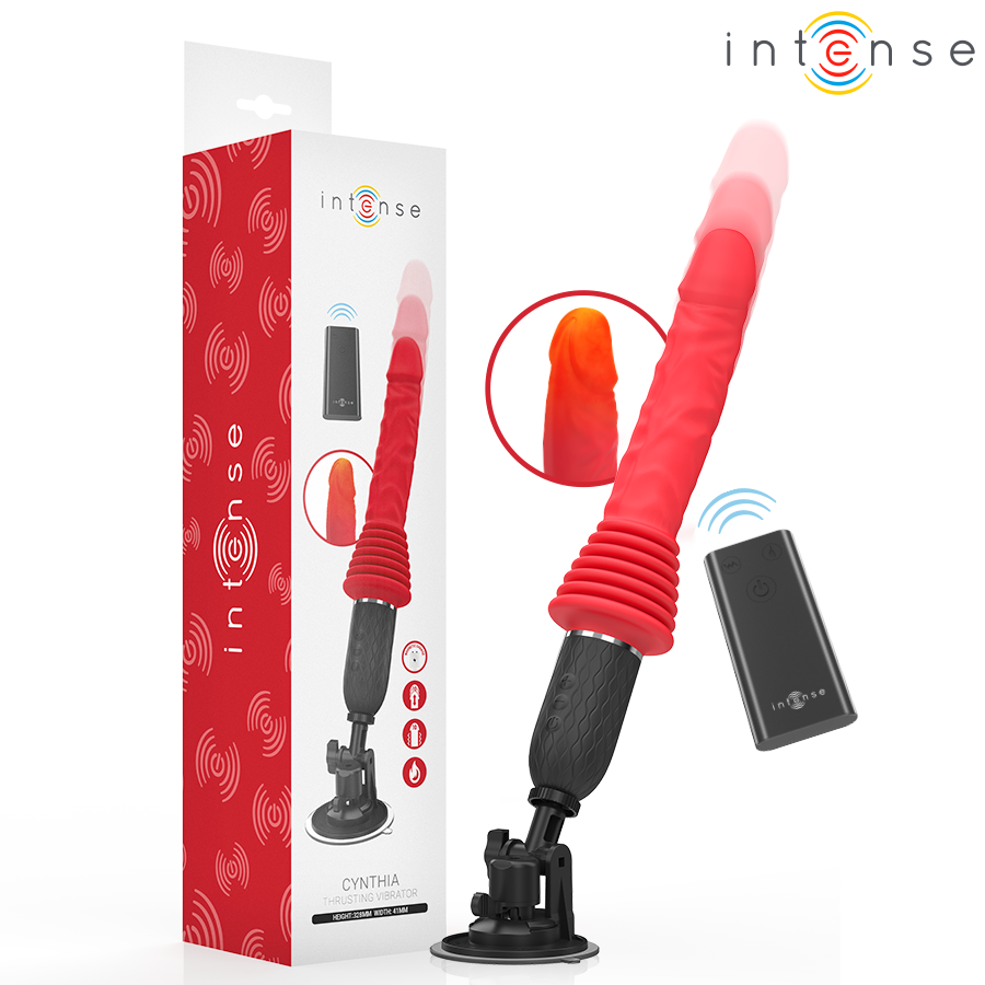 INTENSE - CYNTHIA REMOTE CONTROL THRUSTING VIBRATOR WITH HEAT