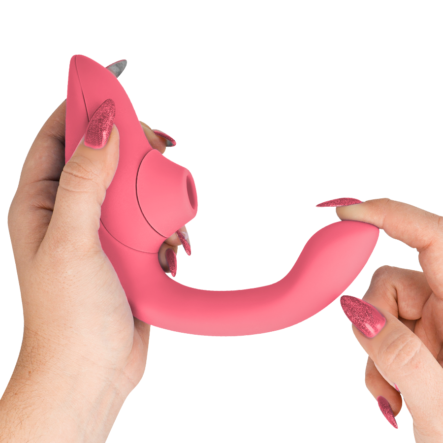 WOMANIZER - BLEND RABBIT VIBRATOR STIMULATOR VIBRANT ROSE