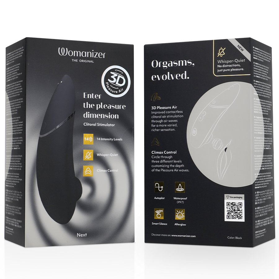 WOMANIZER - NEXT CLITORIAL STIMULATOR BLACK