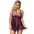 SUBBLIME - BABYDOLL WITH BOW AND SHINNY DETAILS PURPLE
