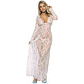 SUBBLIME - DRESSES LONG SLEEVE LONG DRESS WHITE