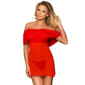 SUBBLIME - DRESSES SHORT DRESS + THONG RED