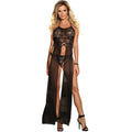 SUBBLIME - DRESSES DRESS-TOP AND THONG SET BLACK