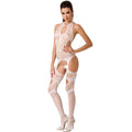 PASSION - WOMAN BS053 WHITE BODYSTOCKING