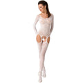 PASSION - WOMAN BS055 WHITE BODYSTOCKING