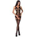 PASSION - WOMAN BS066 BLACK BODYSTOCKING