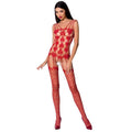 PASSION - WOMAN BS067 RED BODYSTOCKING