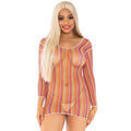 LEG AVENUE - ZIGZAG MULTICOLOR MINI DRESS